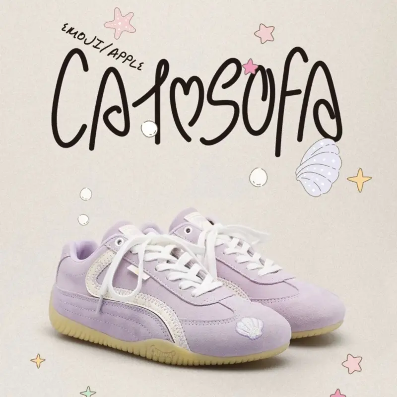 Кросівки "CAT & SOFA EMOJI-LAB PURPLE SHELL"