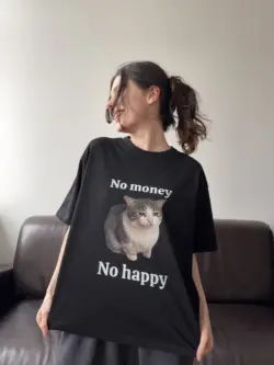 Футболка "no money, no happy"