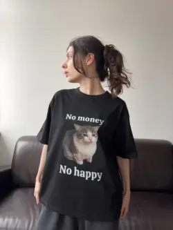 Футболка "no money, no happy"